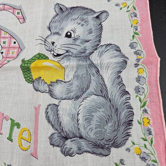 Vintage Handkerchief Lot Of 8 Embroidered & Printed Designs Cotton/linen blend - Picture 6 of 16